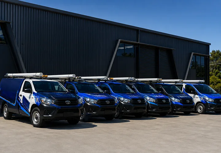 The van fleet that covers Frenchs Forest